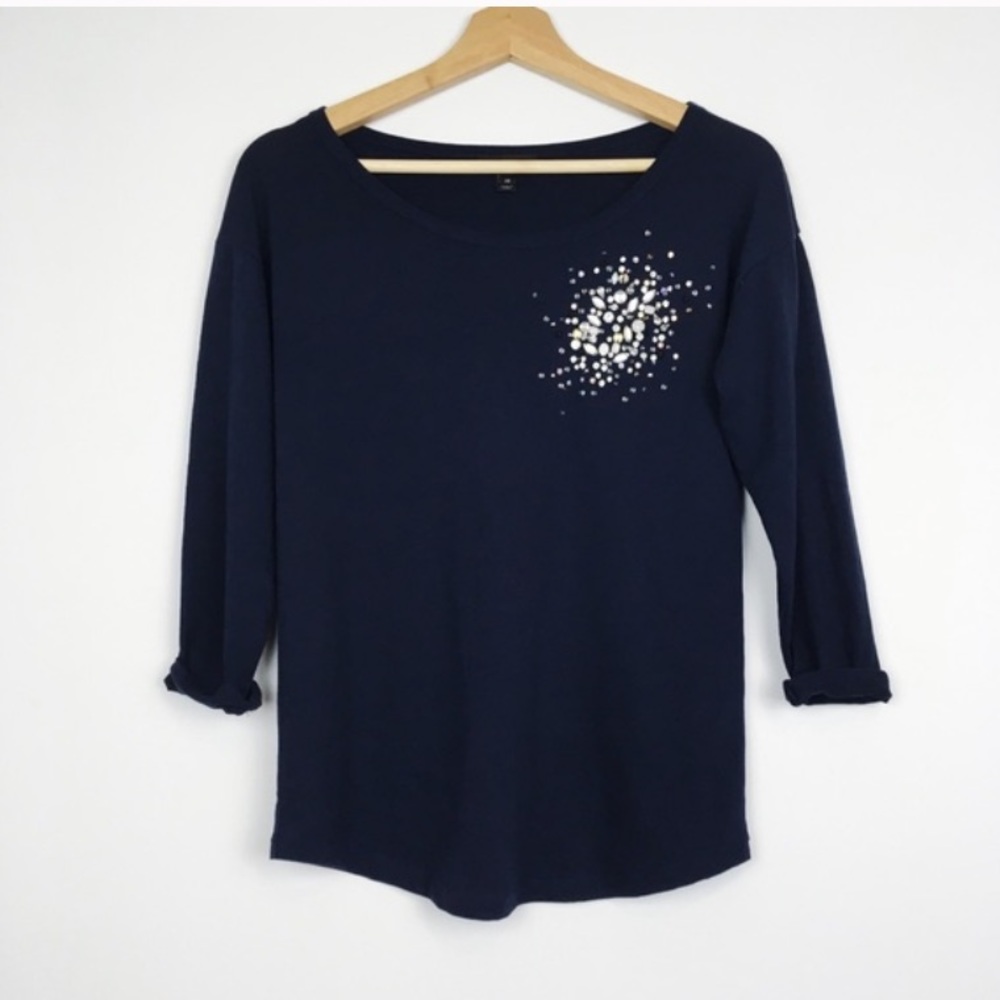 J crew embellished tee shirt